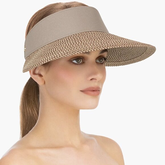 Eric Javits Taupe Woven Sun Visor - Picture 4 of 7